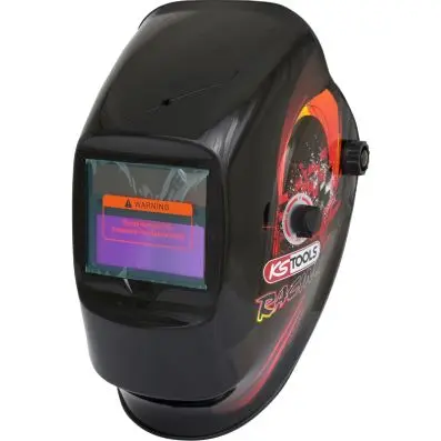 Welders protective helmet, racing design 