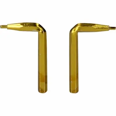 Pair of tips for double joint securing p liers, 1.0 mm, bent 90° 