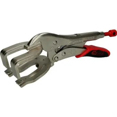 Welding gripping pliers with quick-relea se lever, 45mm, L=220mm 