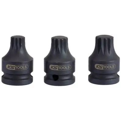 1/2" impact socket, XZN, M16 short 