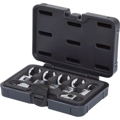 3/8" Joint ring wrench socket set (open) , 7 pcs 