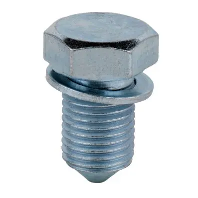 Oil sump drain plug, external hexagon 19 mm, M14x1,5x17,5mm, pack of 10 
