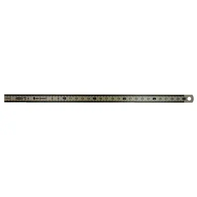 Flexible steel rule, 250mm 