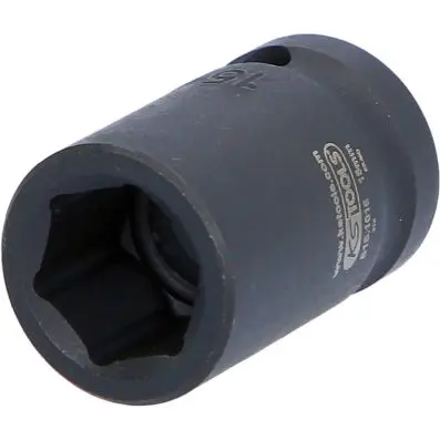 1/2" Hexagon impact socket short, 15mm 