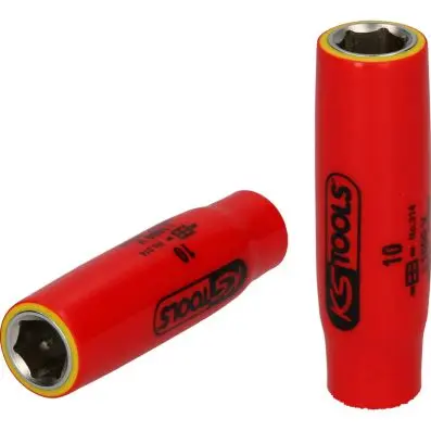 1/4" socket with protective insulation, 11mm, long 