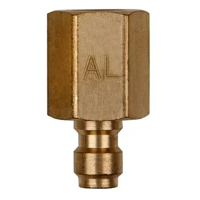 Adaptor piece M8x1.0 internal thread and 1/4" hose connection 