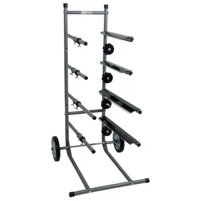 Paper trolley with 4 shelves 