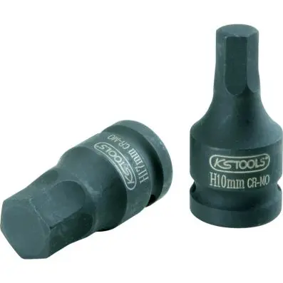 1/2" Impact bit socket, hexagon, 5/8" 