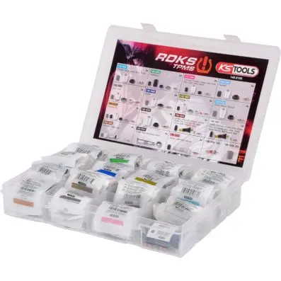 TPMS service product range for tyre pres sure control systems, 150 pcs 