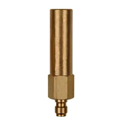 Adaptor piece (long) M8x1.0 internal thr ead and 1/4" hose connection 