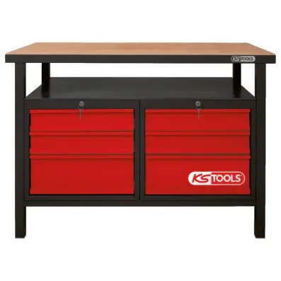 Workbench, 6 drawers, 840x1200x600mm 