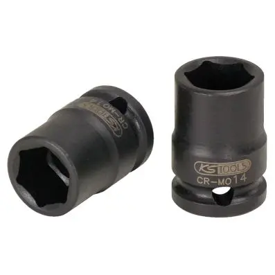 Hexagon impact socket, short, 3/8", 6mm 