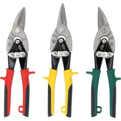 Tin snips sheet metal shear set, 3 pcs 