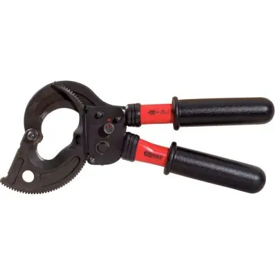Ratchet cable shear with protective insu lation, 400mm 