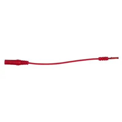 4.0 mm input socket on 1.2 mm test adapt er socket, flat (red) 