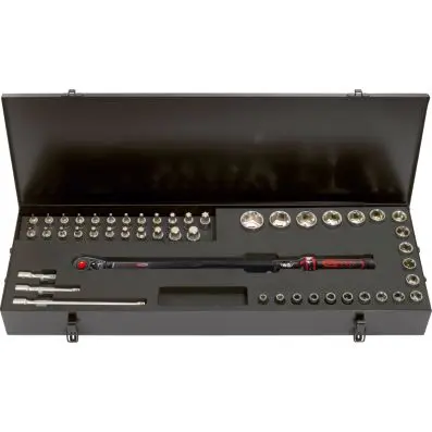 1/2" ERGOTORQUE®precision torque wrench set with reversible ratchet head, 60-320 