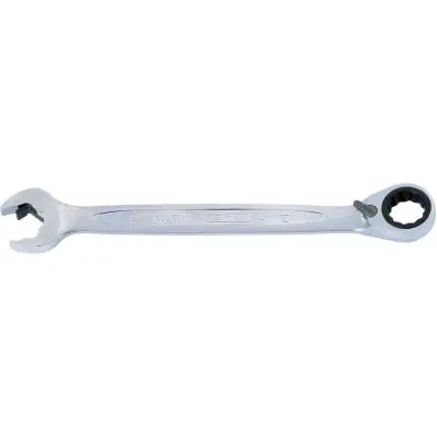 DUO GEARplus combination spanner with ra tchet mechanism in ring and open jaw, re 