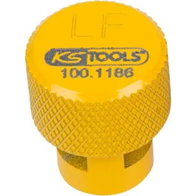 TPMS tyre bleeder, yellow, front left 