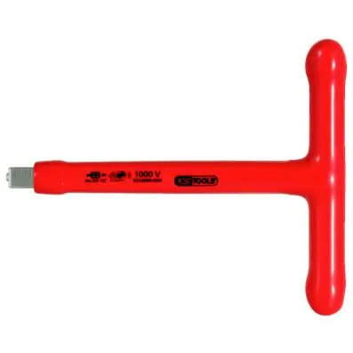 1/2" T-handle socket spanner with protec tive insulation and screw adjustment, 20 