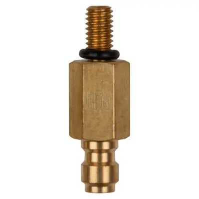 Hollow bolt M6x1.0 and 1/4" hose connect ion 