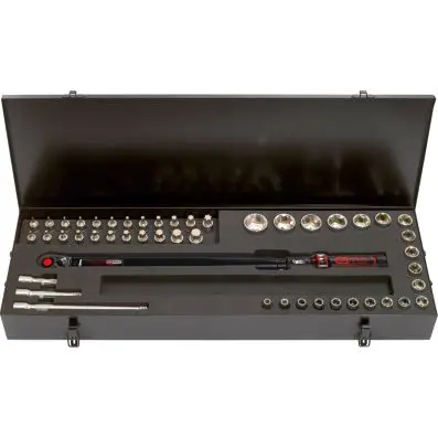 1/2" ERGOTORQUE®precision torque wrench set with reversible ratchet head, 80-420 