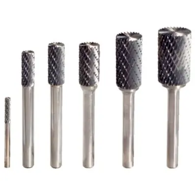 Hard metal cylinder rotary burr form A w ith spur gearing, 6mm 