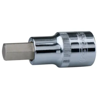 1/2" CHROMEplus Bit socket hexagon, shor t, 1/2'' 