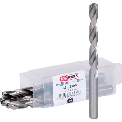 HSS-G twist drill, pack of 5, 10,0mm 