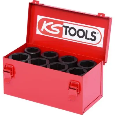 3/4" Hexagon impact socket set, 8 pcs lo ng 