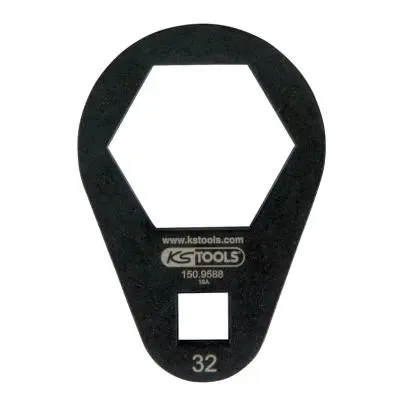 3/8" set of insert ring spanners, extra flat, 32 mm 