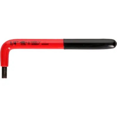 Hexagon wrench key with protective insul ation, 3/16” 