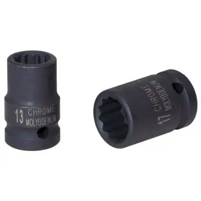 3/8" 12 point impact socket, short, 9mm 