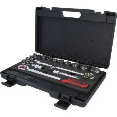 1/2" CHROMEplus Socket set, 22 pcs 