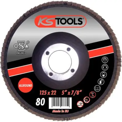 Allround flap wheel, curved, Ø 115mm, gr it 60 