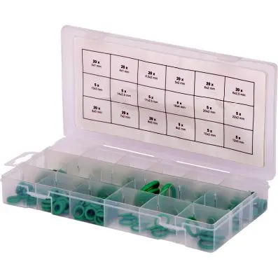HNBR O-rings assortment, Ø 3-22mm, 225 p cs 