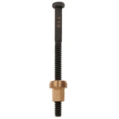 Trapezoid spindle for brass socket 