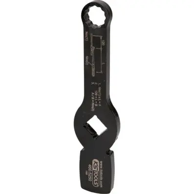 3/4" impact 12-sided wrench with 2 impac t surfaces, 19 mm 