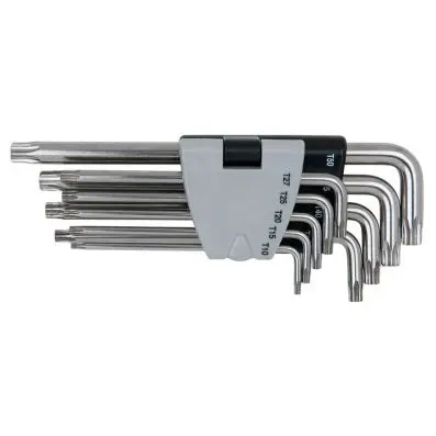 STAINLESS TX tamperproof key wrench set TX, 9pcs 