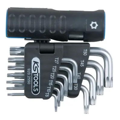 3 in 1 Torx tamperproof key wrench setg, 10 pcs short 