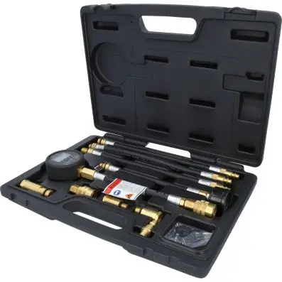 Digital compression pressure test set fo r petrol engines, 10 pcs 