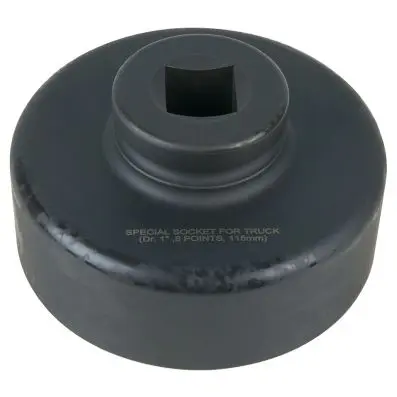 1" axle nut socket, 8 point, short, 115 mm 