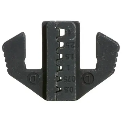 Pair of crimp inserts for wire end ferru les, Ø 0.5 - 4 mm 
