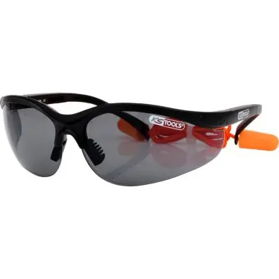 Glasses - black with ear plugs 