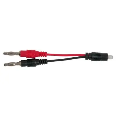 Polarity tester with 4.0 mm banana plug connection and duo LED 