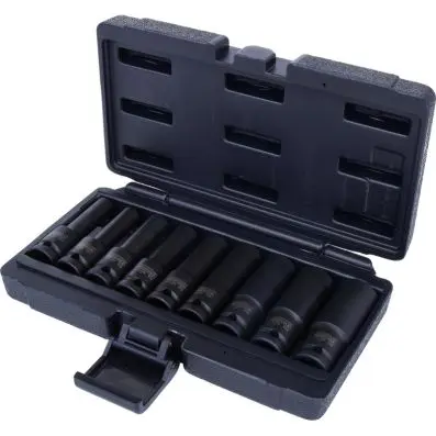 Impact socket set ETorx,9 pcs,1/2",E10-E 24 