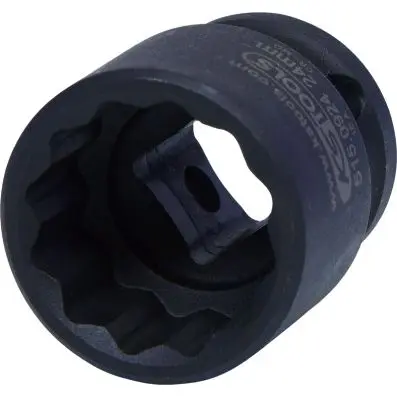 1/2" 12 point impact socket, short, 24mm 