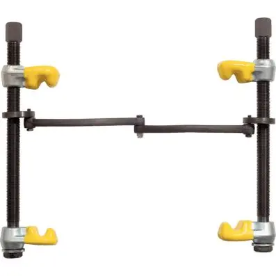 Coil spring compressor with safety latch and plastic coated hook, 240mm 