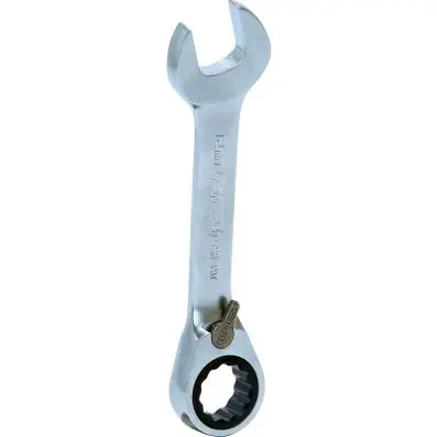 GEARplus combination ratcheting spanner, stubby, 12mm 