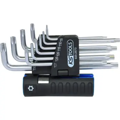 3 in 1 Torx tamperproof key wrench setg, 10 pcs long 