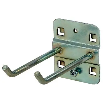 Double tool holder with angled hook end, Ø 6 mm, 75mm 